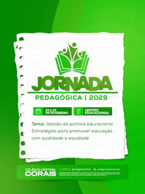 Jornada Pedagógica 2029 Gestão da Política Educacional PSD Editável