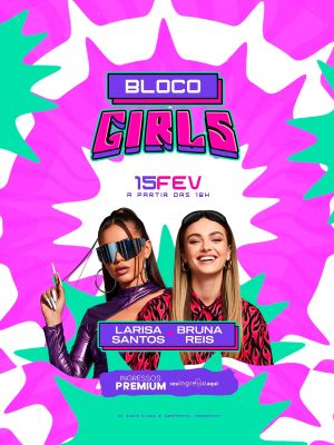 Bloco Girls com Larisa Santos e Bruna Reis PSD Editável