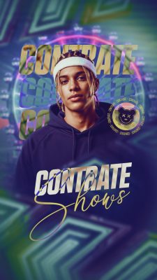 Contrate Shows Divulgação Vertical Artista Evento PSD Editável