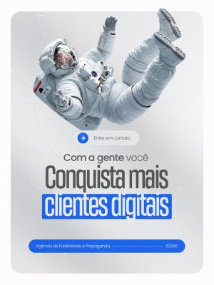 Marketing Digital Conquiste Mais Clientes Banner Agência PSD Editável