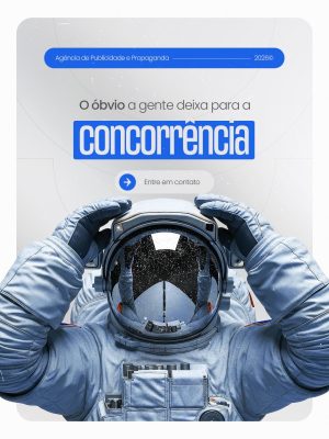 Agência de Publicidade O Óbvio A Gente Deixa para a Concorrência PSD Editável