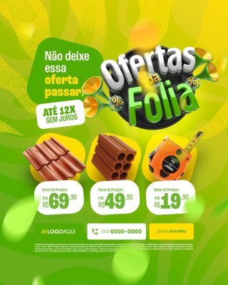 Ofertas Folia Não Deixe Essa Oferta Passar Até 12x PSD Editável