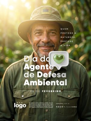 Dia do Agente de Defesa Ambiental 06 de Fevereiro PSD Editável