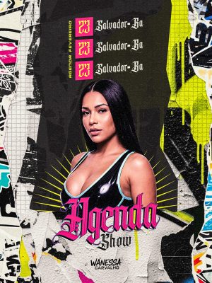 Agenda Show Fevreiro Social Media Feed PSD Editável