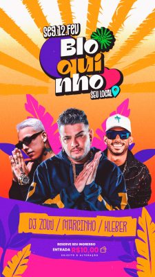 Bloquinho Carnaval Flyer Stories PSD Editável