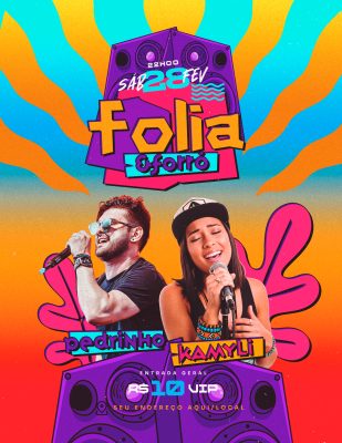 Folia & Forró Carnaval Flyer PSD Editável