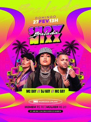 Show Mixx Balada Social Media Feed PSD Editável