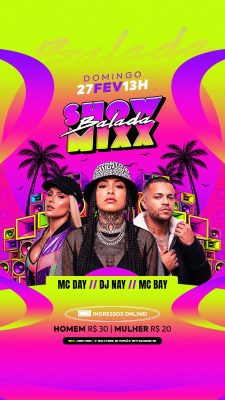 Show Mixx Balada Social Media Story PSD Editável
