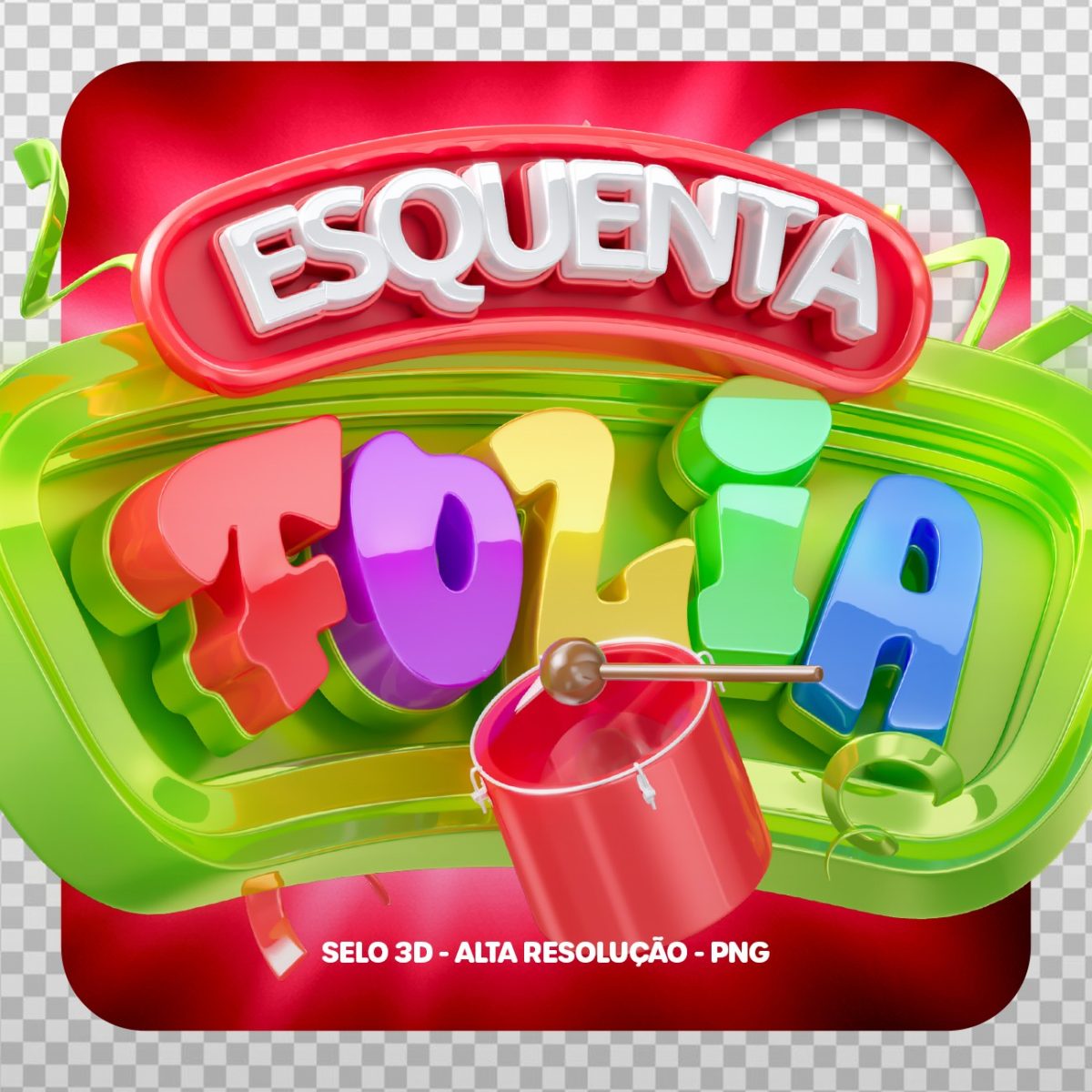Esquenta Folia Sello 3D PSD
