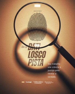 Dia do Datiloscopista 05 de Fevereiro Social Media PSD Editável