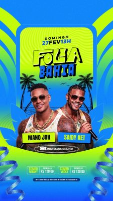 Folia Bahia Social Media Story PSD Editável