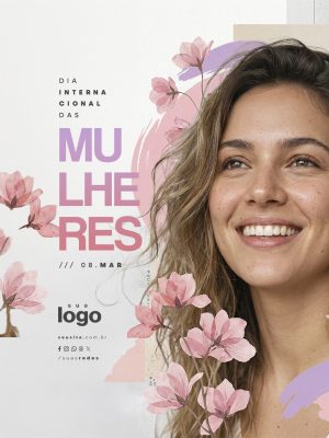 Dia Internacional das Mulheres 08 Março PSD Editável