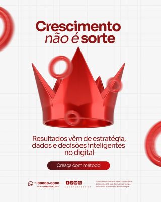 Agência de Marketing Digital Social Media PSD Editável