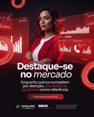 Agência de Marketing Digital Social Media PSD Editável