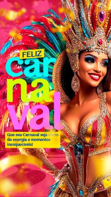 Carnaval Feliz Celebracao Momenstos Inesqueciveis PSD Editável