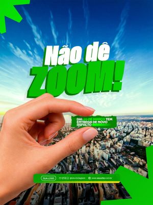 Marketing Digital Não de Zoom Entrega de Novo Asfalto PSD Editável