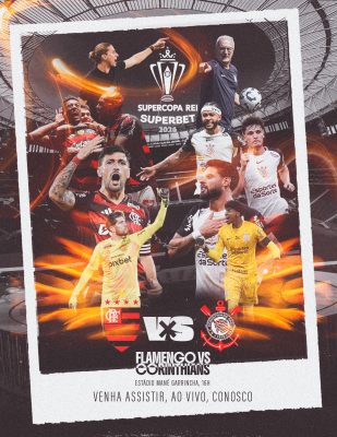 Flamengo e Corinthians Supercopa Do Brasil Fyer PSD Editável