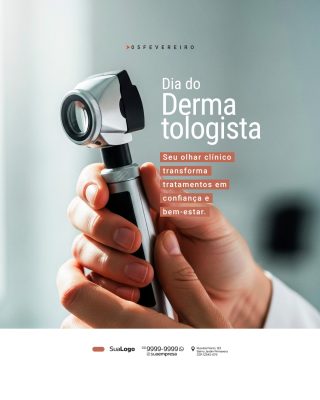 Dermatologista Dia do Dermatologista Saúde e Bem-Estar Design PSD Editável