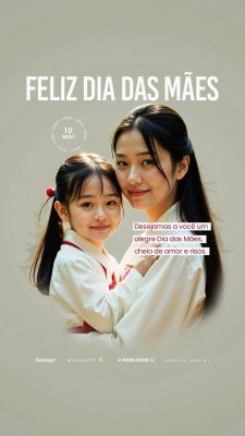 Story Feliz Dia das Mães 10 de Maio PSD Editável