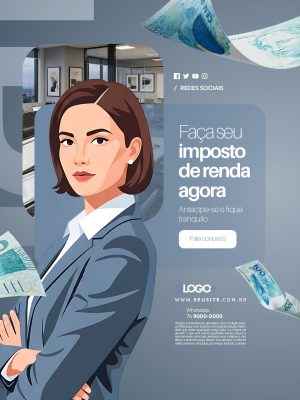 Imposto de Renda Faça Seu Imposto Agora PSD Editável