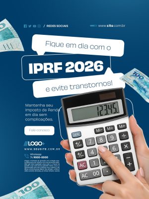 IPRF 2026 Fique em dia e evite transtornos PSD Editável