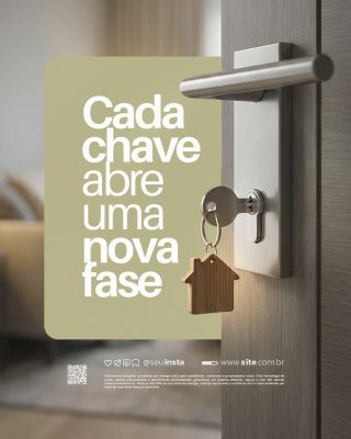 Imobiliária Chave Casa Empreendimento Cada Chave Abre Uma Nova Fase PSD Editável
