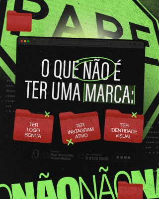 Marca O Que Não É Ter Uma Marca Campanha PSD Editável