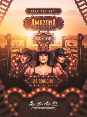 Flyer Amazona A cavalgada Social Media Feed PSD Editável