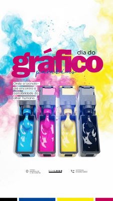 Dia do Gráfico Onde a Tecnologia Encontra a Sensibilidade PSD Editável