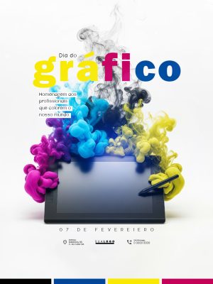 Dia do Gráfico Homenagem aos Profissionais PSD Editável