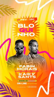 Story Flyer Bloquinho 27 FEVER Fabinho Morais Kaiky Santys PSD Editável