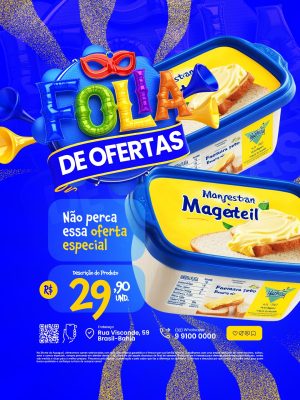 Folia de Ofertas e Oferta Especial de Margarina PSD Editável
