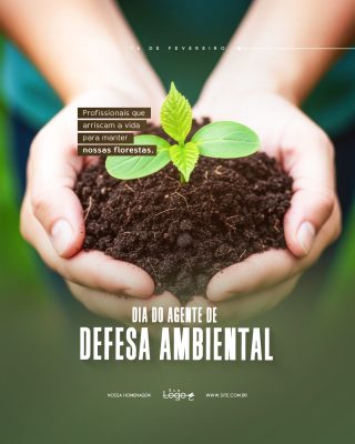 Dia do Agente de Defesa Ambiental Social Media PSD Editável