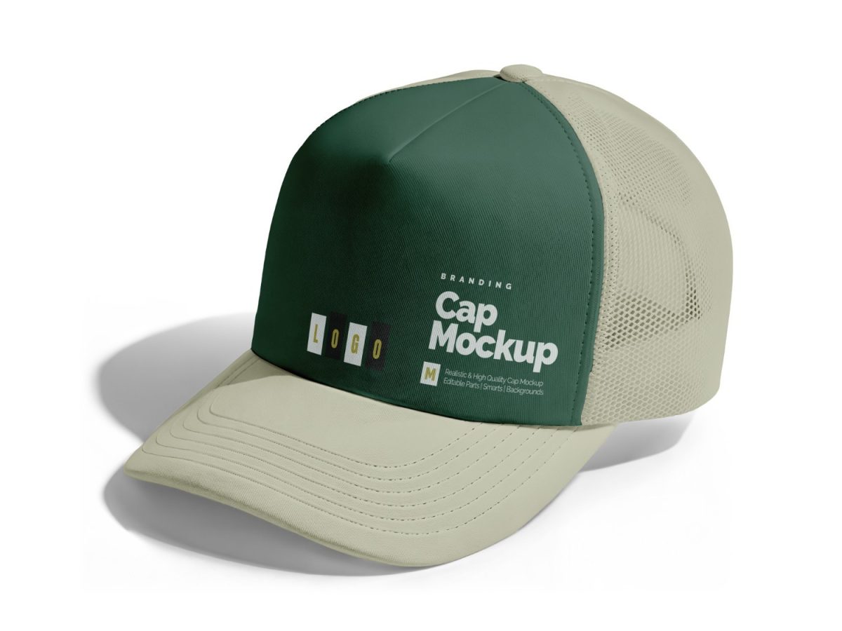 Mockup Boné Branding Cap Mockup Editável PSD Editável
