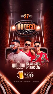 BOTEQUIM SexTou 27 FEV Gustavo Fernandes Essência do Pagode PSD Editável