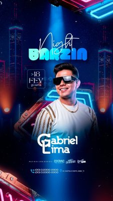 Festa Night Barzin Gabriel Lima 18 FEV QUARTA PSD Editável