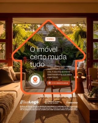Imóvel O Imóvel Certo Muda Tudo Design Imobiliário PSD Editável