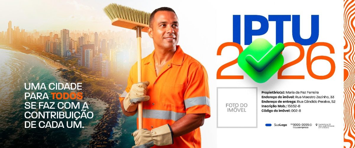 IPTU 2026 Uma Cidade para Todos Contribuição PSD Editável