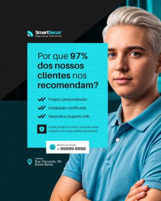 SmartSecur Por que 97% dos clientes nos recomendam? PSD Editável