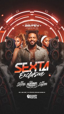 Flyer Sexta Exclusive Social Media Story PSD Editável
