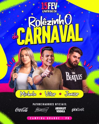 Rolêzinho de Carnaval com Michele Vitor Junior PSD Editável