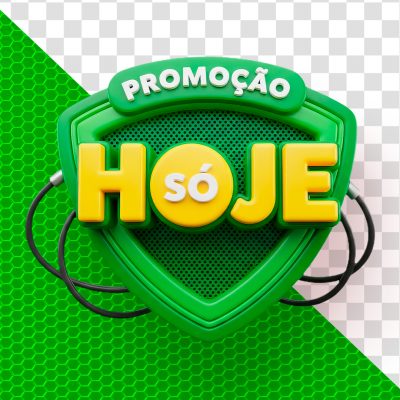 Promoção Só Hoje 3D Escudo Verde Oferta Exclusiva PSD Editável