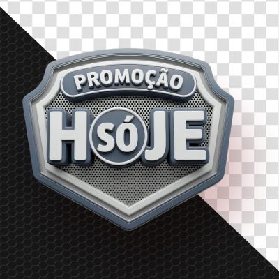 Promoção Só Hoje Selo 3D Destaque Oferta PSD Editável