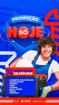 Promoção Só Hoje Conserto e Manutenção de Móveis PSD Editável