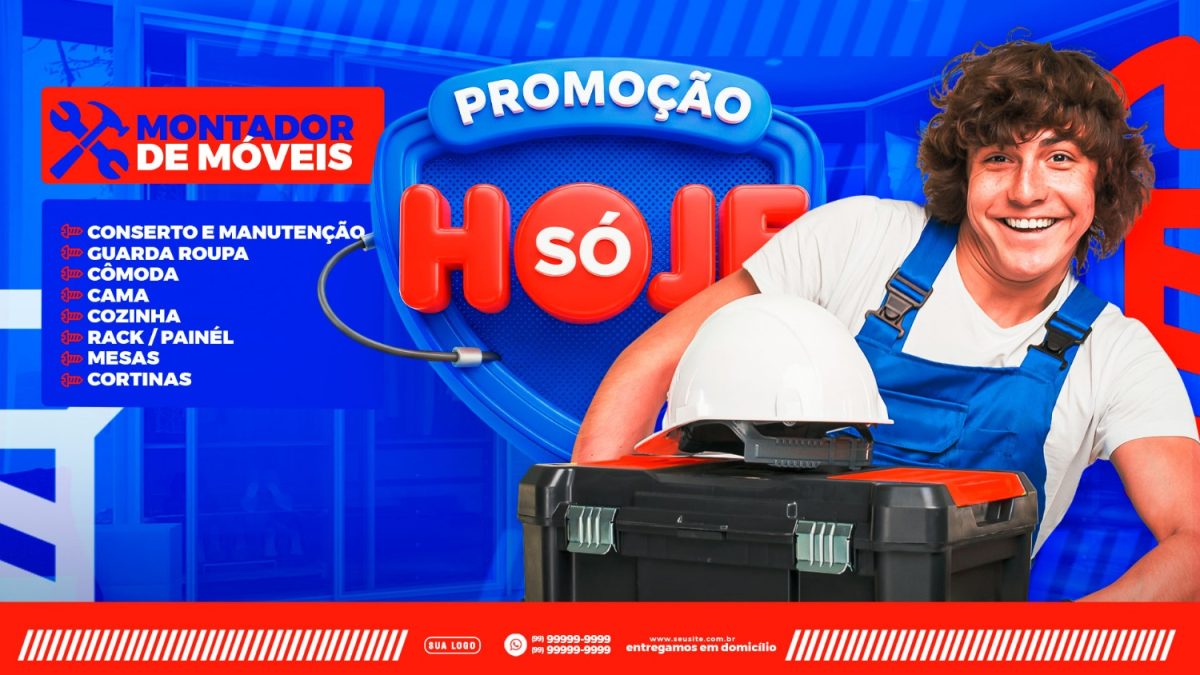 Montador de Móveis Promoção Só Hoje Montagem e Reparo PSD Editável