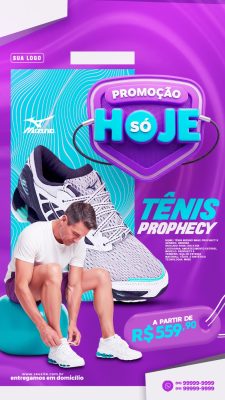 Tênis Prophecy Promoção Hoje Venda Online PSD Editável