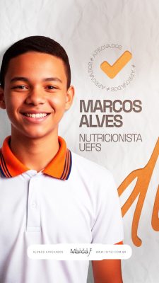 Alunos Aprovados Marcos Alves Nutricionista UEFS PSD Editável