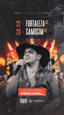 Agenda Semanal Natan Zinho Lima Fortaleza Camocim PSD Editável