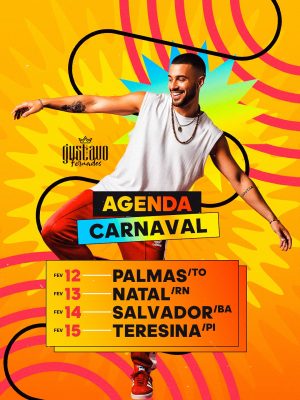 Flyer Agenda Carnaval Gustavo Fernandes  PSD Editável