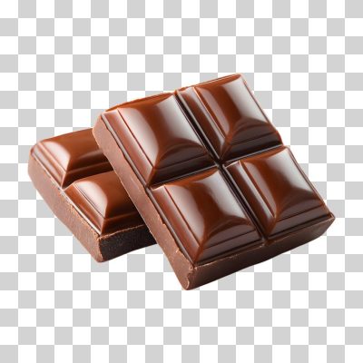 Chocolates Leite em Barras Quadradas Brilhantes Deliciosas PNG Transparente